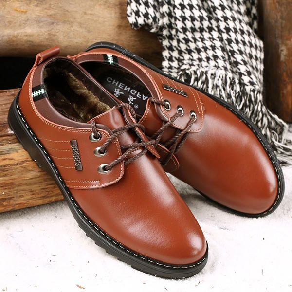 Zapatos Oxford Con Cordones De Cuero Genuino Con Cordones Suaves Y Cómodos De Negocios Informales Para Hombres