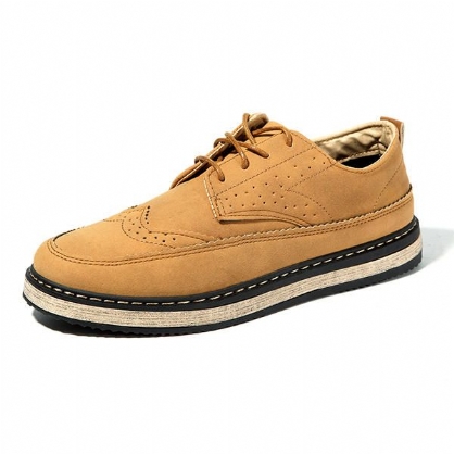 Zapatos Oxford Oxford De Cuero Estilo Británico Retro Casual Para Hombre