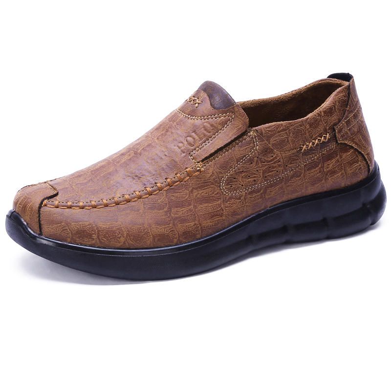 Zapatos Oxford De Microfibra Suave Con Suela Cómoda Para Hombre