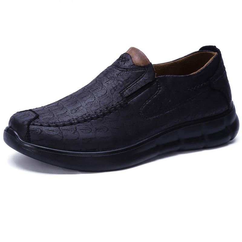 Zapatos Oxford De Microfibra Suave Con Suela Cómoda Para Hombre