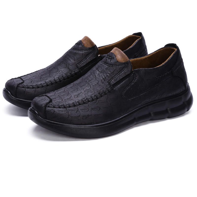 Zapatos Oxford De Microfibra Suave Con Suela Cómoda Para Hombre