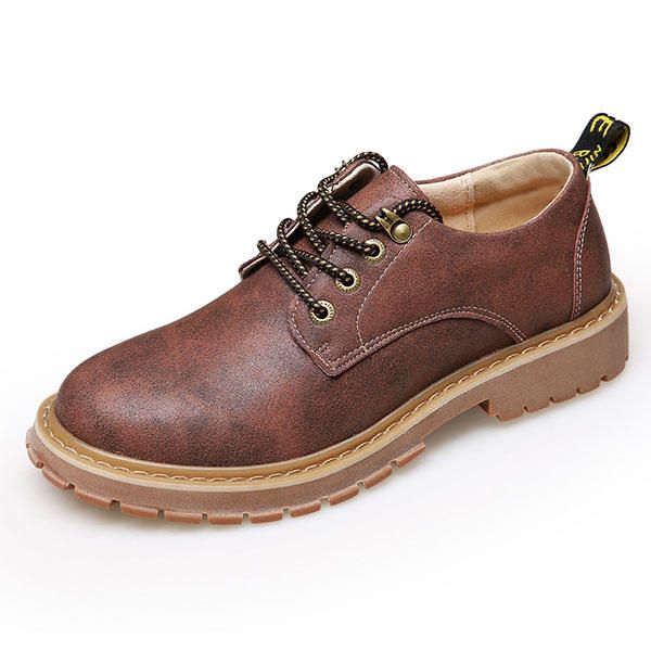 Zapatos Oxfords De Escalada Al Aire Libre De Cuero Transpirable Para Hombres