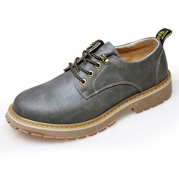 Zapatos Oxfords De Escalada Al Aire Libre De Cuero Transpirable Para Hombres