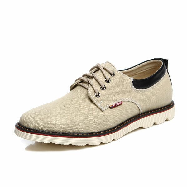 Zapatos Oxfords Planos De Moda Cómodos Y Transpirables Informales Para Hombre