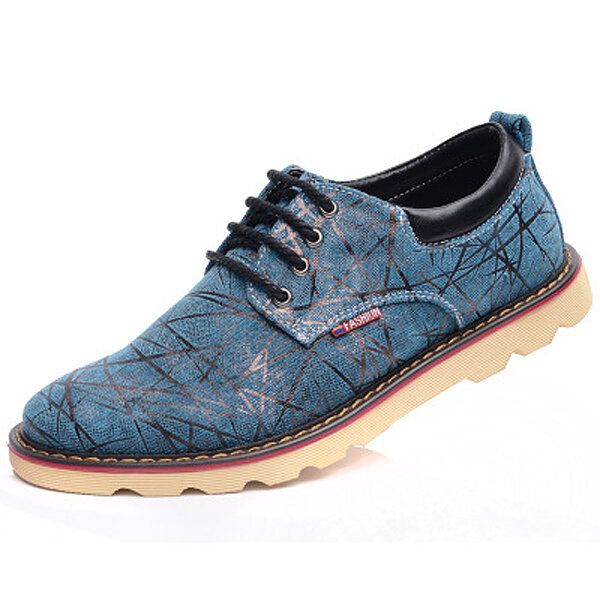 Zapatos Oxfords Planos De Moda Cómodos Y Transpirables Informales Para Hombre