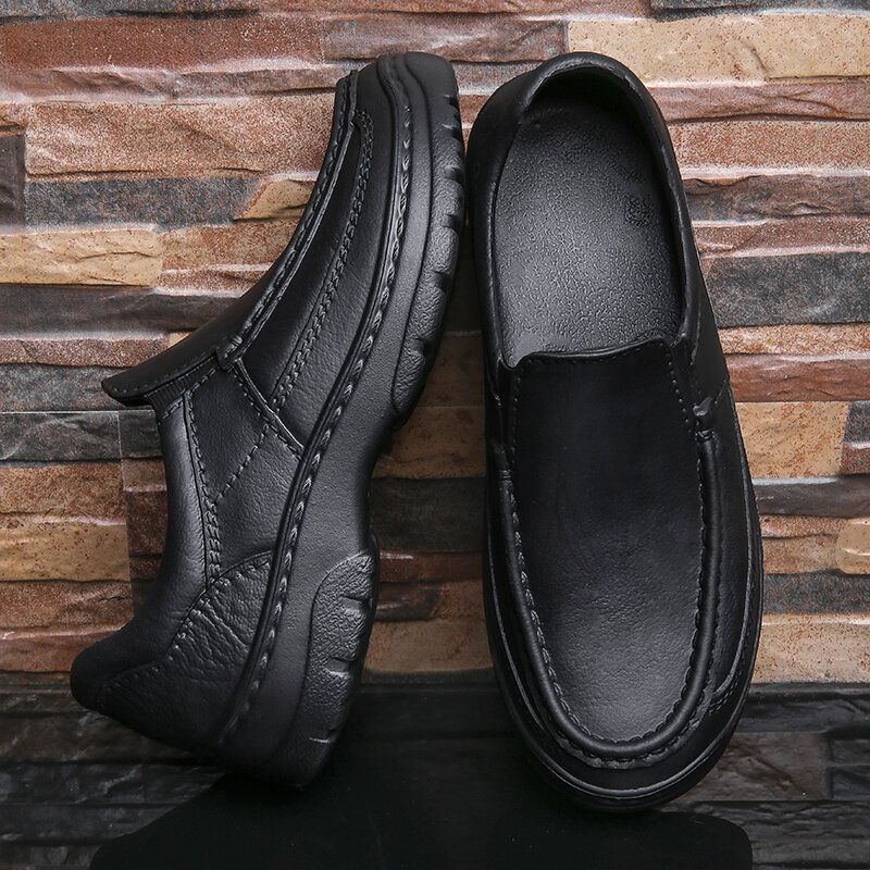 Zapatos De Vestir Casuales De Negocios Antideslizantes Suaves Retro Para Hombres