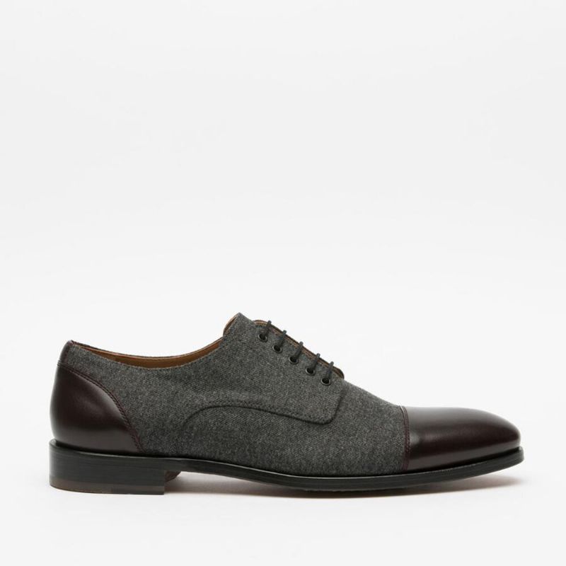 Zapatos De Vestir Formales Con Cordones Para Hombres Con Tapa Con Estilo Oxfords