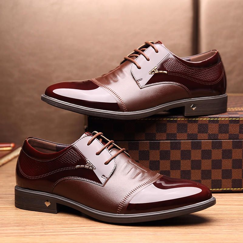 Zapatos De Vestir Formales De Microfibra Para Hombres Oxfords Informales De Negocios