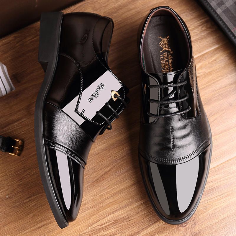 Zapatos De Vestir Formales De Microfibra Para Hombres Oxfords Informales De Negocios