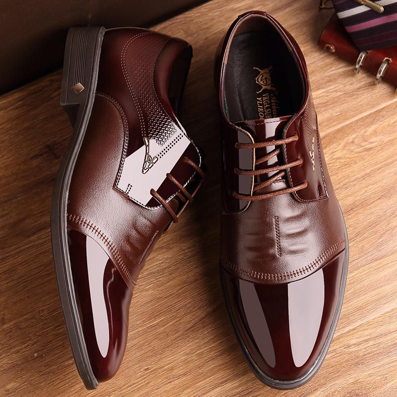 Zapatos De Vestir Formales De Microfibra Para Hombres Oxfords Informales De Negocios