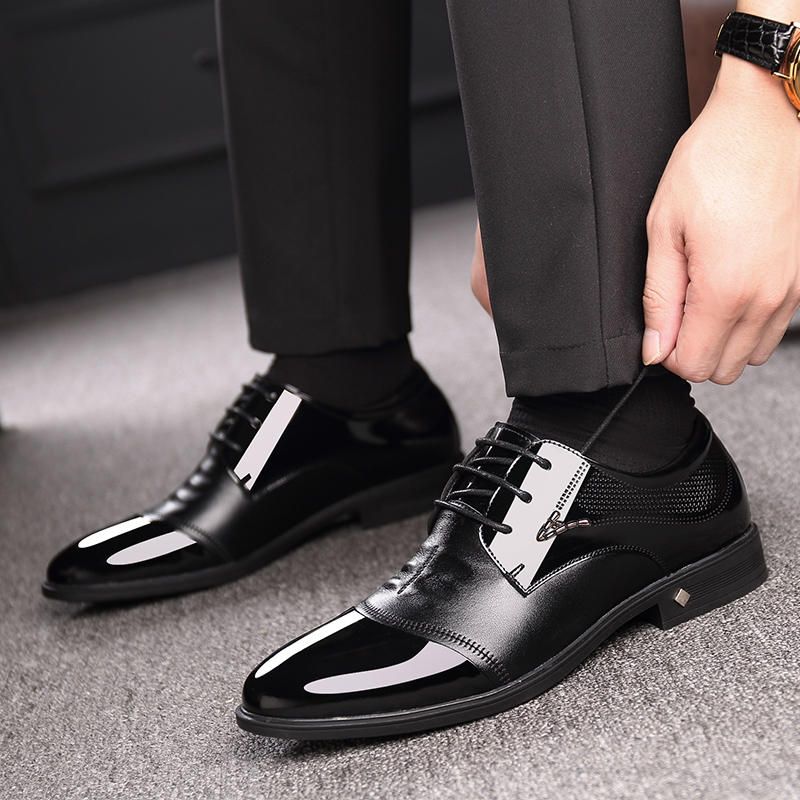 Zapatos De Vestir Formales De Microfibra Para Hombres Oxfords Informales De Negocios