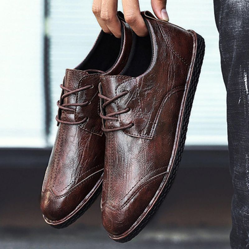 Zapatos De Vestir Formales Para Hombres Oxfords Informales De Negocios Suaves