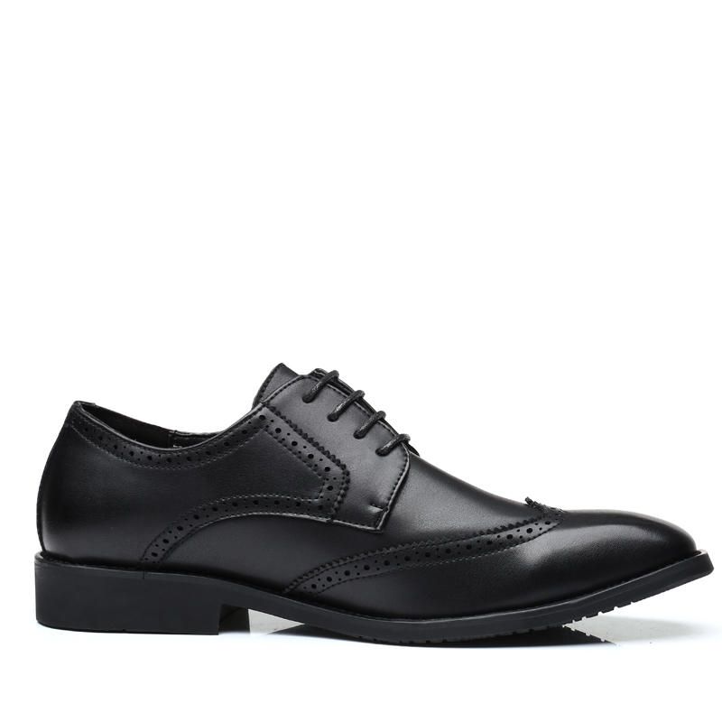 Zapatos De Vestir De Negocios Normales Brogue Oxfords De Gran Tamaño Para Hombres