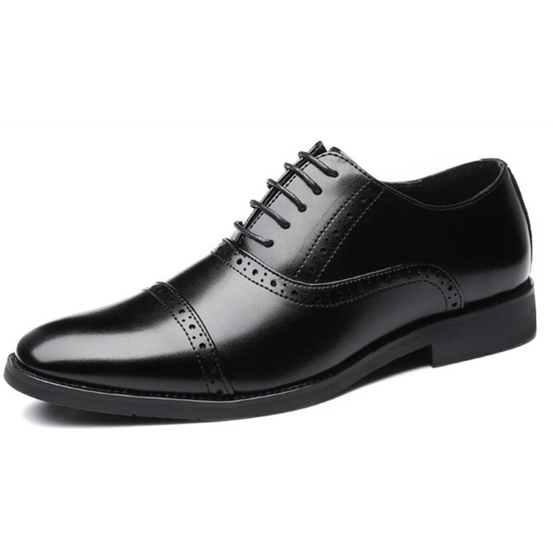 Zapatos De Vestir Oxford De Negocios Informales Tallados Brogue Para Hombre