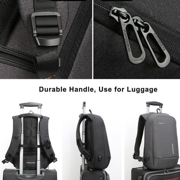 13 Mochila Para Portátil De 15 Pulgadas Mochila Antirrobo Impermeable Con Puerto Usb Externo