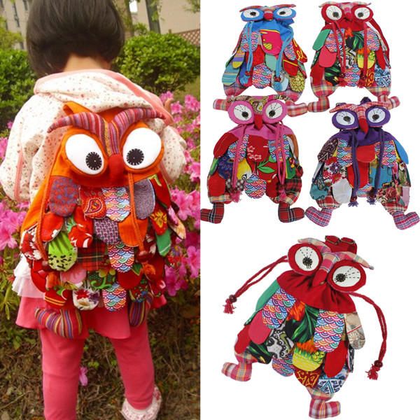 4 Colores Baby Owl School Mochila Kid Bag Bolso De Hombro Para Niños