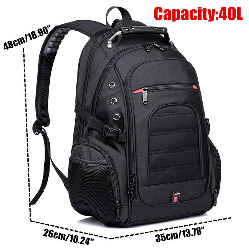 40l Hombres Mochila Con Puerto Usb Mochila Escolar De Hombro Impermeable Mochila De Viaje Para Computadora Portátil