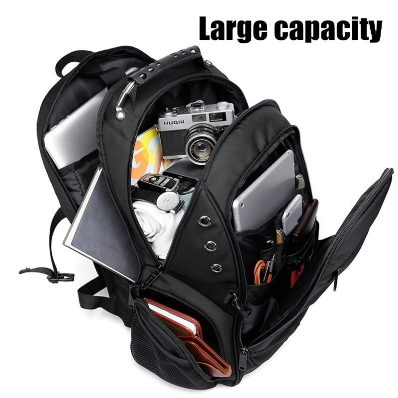 40l Hombres Mochila Con Puerto Usb Mochila Escolar De Hombro Impermeable Mochila De Viaje Para Computadora Portátil