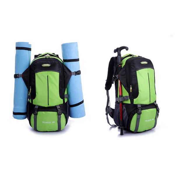 45l Gran Capacidad Viaje Senderismo Nylon Hombres Mochila Casual Montañismo Mochila