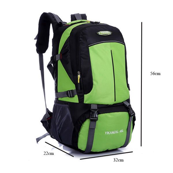 45l Gran Capacidad Viaje Senderismo Nylon Hombres Mochila Casual Montañismo Mochila