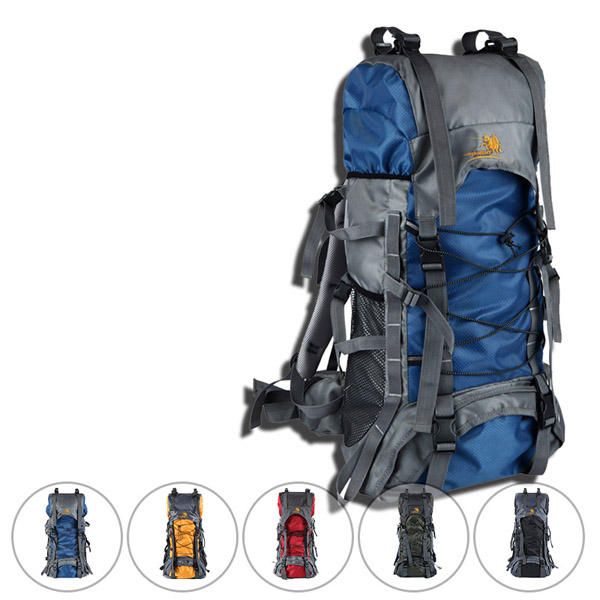 60l Mochila De Trekking Al Aire Libre Bolsa De Viaje De Nailon Impermeable Bolsa De Camping