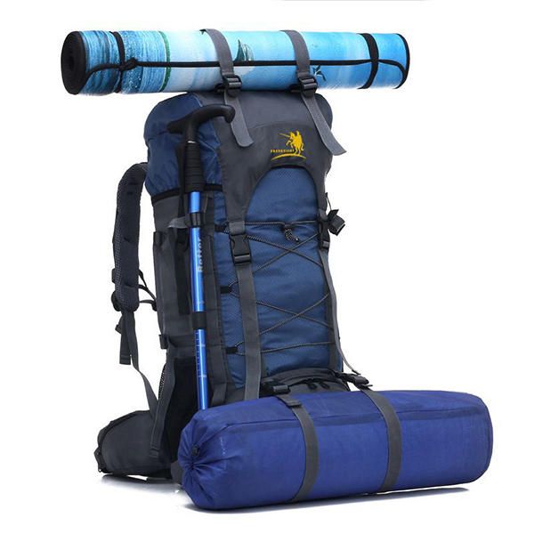 60l Mochila De Trekking Al Aire Libre Bolsa De Viaje De Nailon Impermeable Bolsa De Camping