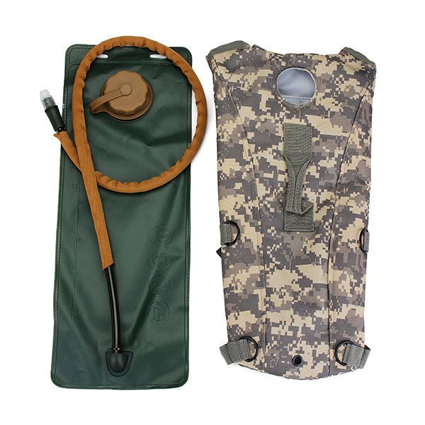 Bolsa De Agua De Viaje De Montañismo Militar Con Vejiga De Agua Plegable Para Deportes De Lona