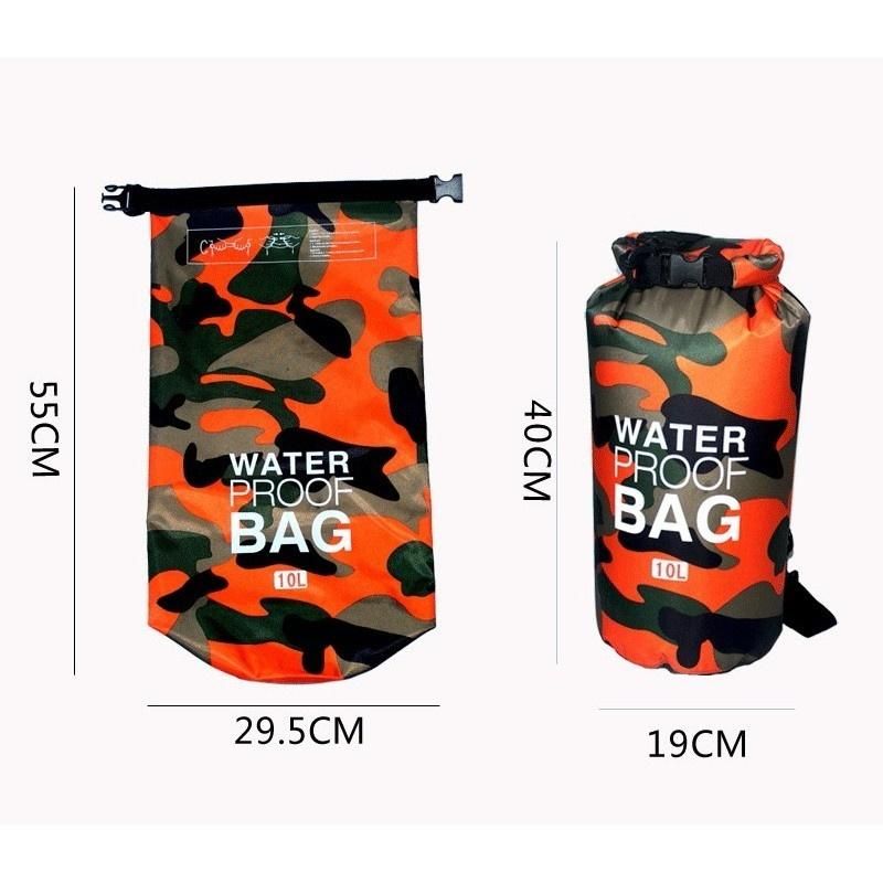 Bolsa Ligera Impermeable De Camuflaje Bolsa Seca Camo Saco De Compresión Para Canotaje Camping Kayak Playa Rafting Senderismo Y Pesca