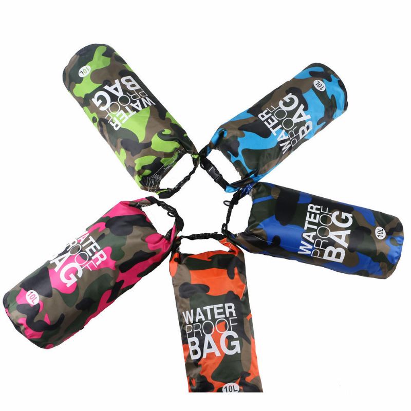 Bolsa Ligera Impermeable De Camuflaje Bolsa Seca Camo Saco De Compresión Para Canotaje Camping Kayak Playa Rafting Senderismo Y Pesca