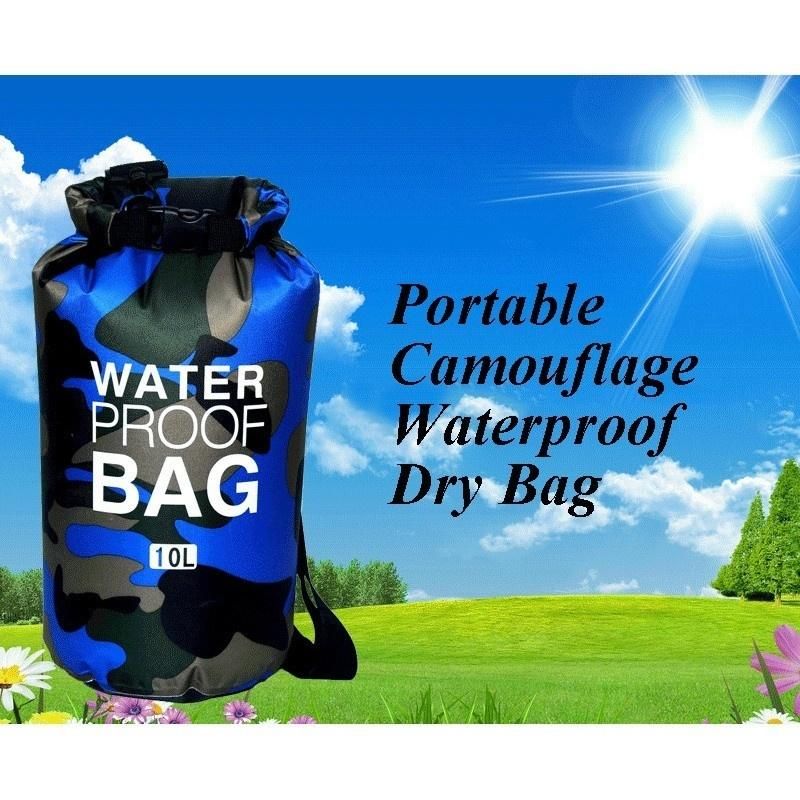 Bolsa Ligera Impermeable De Camuflaje Bolsa Seca Camo Saco De Compresión Para Canotaje Camping Kayak Playa Rafting Senderismo Y Pesca