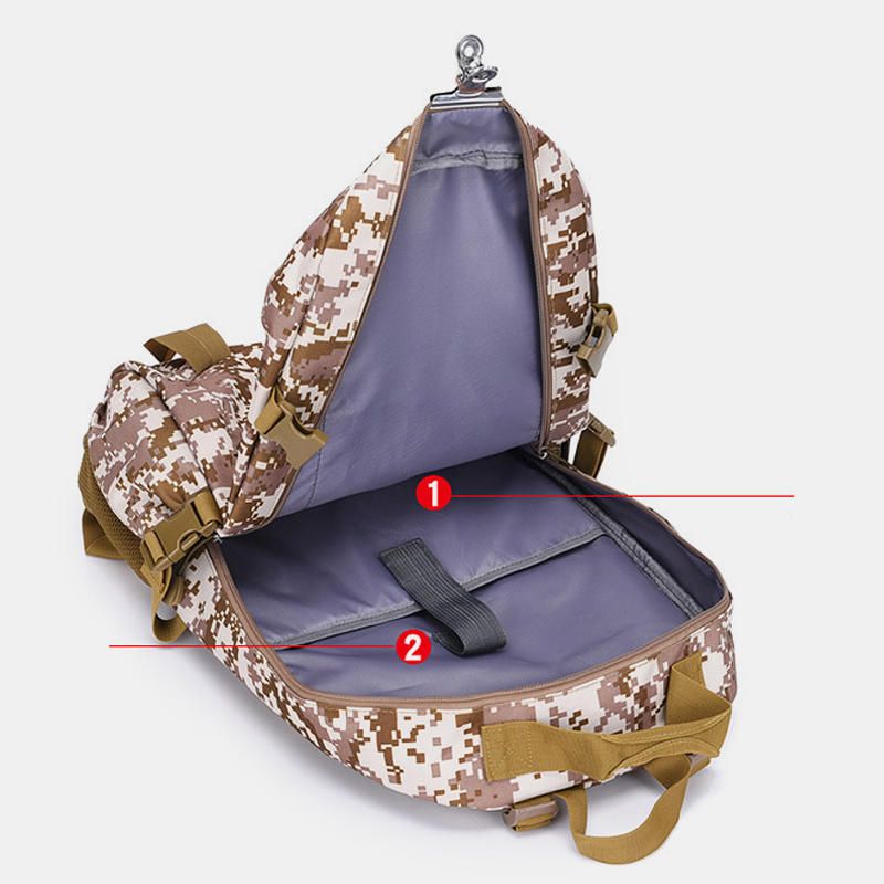 Bolsa De Viaje De Mochila De Camuflaje De Nailon Impermeable De Gran Capacidad Para Hombres