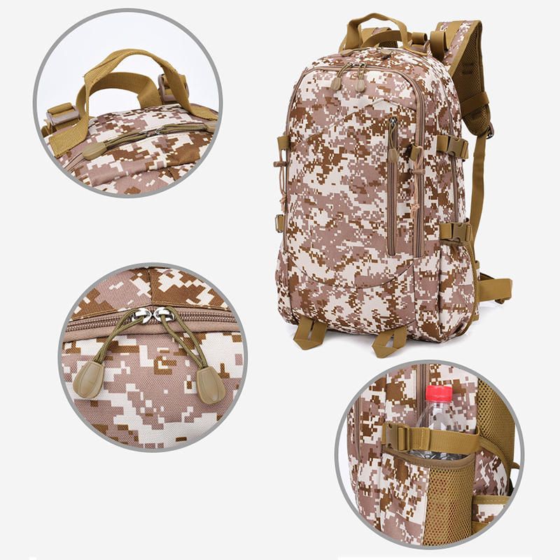 Bolsa De Viaje De Mochila De Camuflaje De Nailon Impermeable De Gran Capacidad Para Hombres