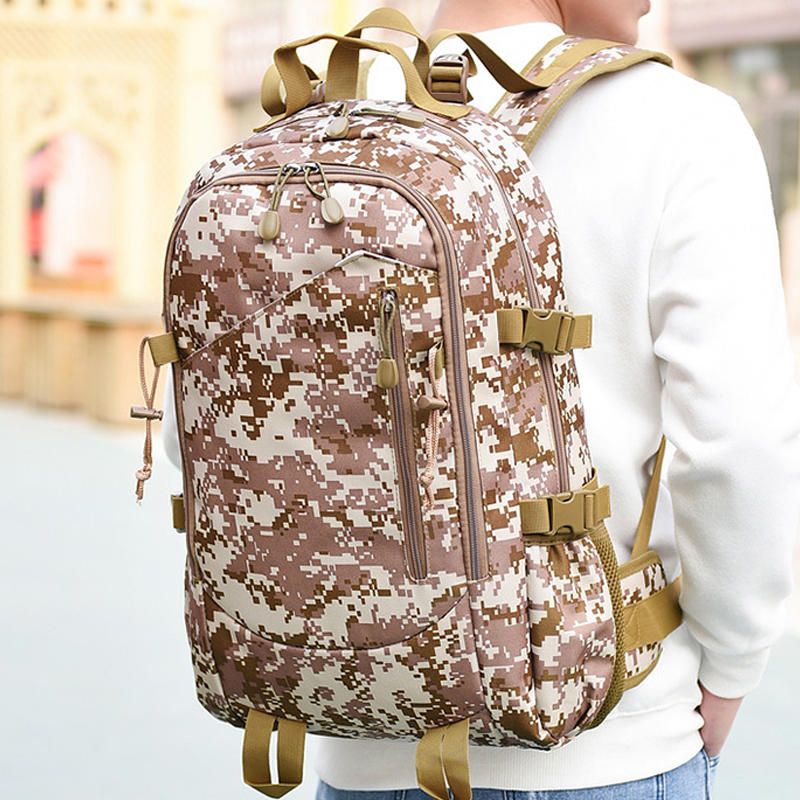 Bolsa De Viaje De Mochila De Camuflaje De Nailon Impermeable De Gran Capacidad Para Hombres