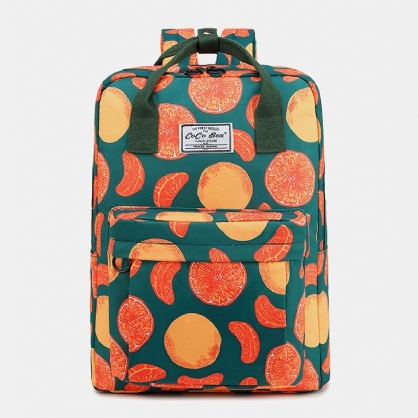 Bolsillo Con Cordón De Mochila Informal Con Estampado De Gran Capacidad Impermeable Para Mujer