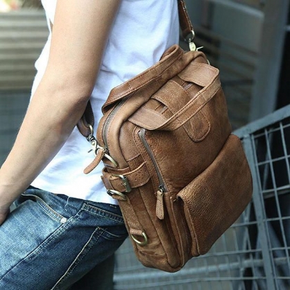 Bolso Bandolera Informal Multifunción De Negocios Para Hombre