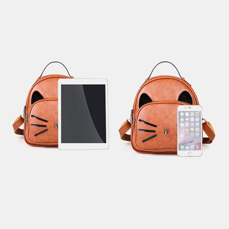 Bolso Bandolera Para Mujer Bolso Con Patrón De Gato Bolso Bandolera Mochila Para Cita Al Aire Libre