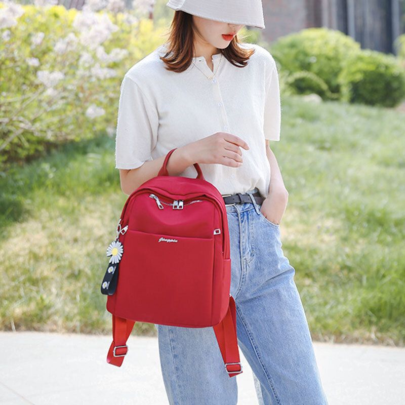 Bolso De Escuela Al Aire Libre Con Múltiples Cargas Para Mujer Bolso Pequeño De Viaje Informal Con Mochila