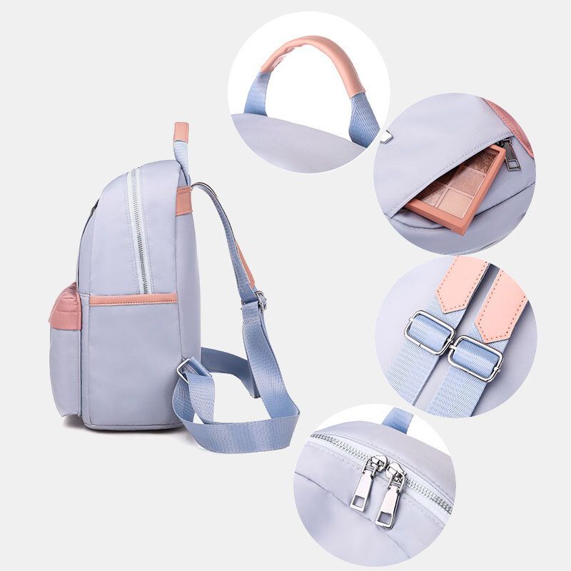 Bolso De Escuela Al Aire Libre Con Múltiples Cargas Para Mujeres Bolso Pequeño De Viaje Informal Con Mochila