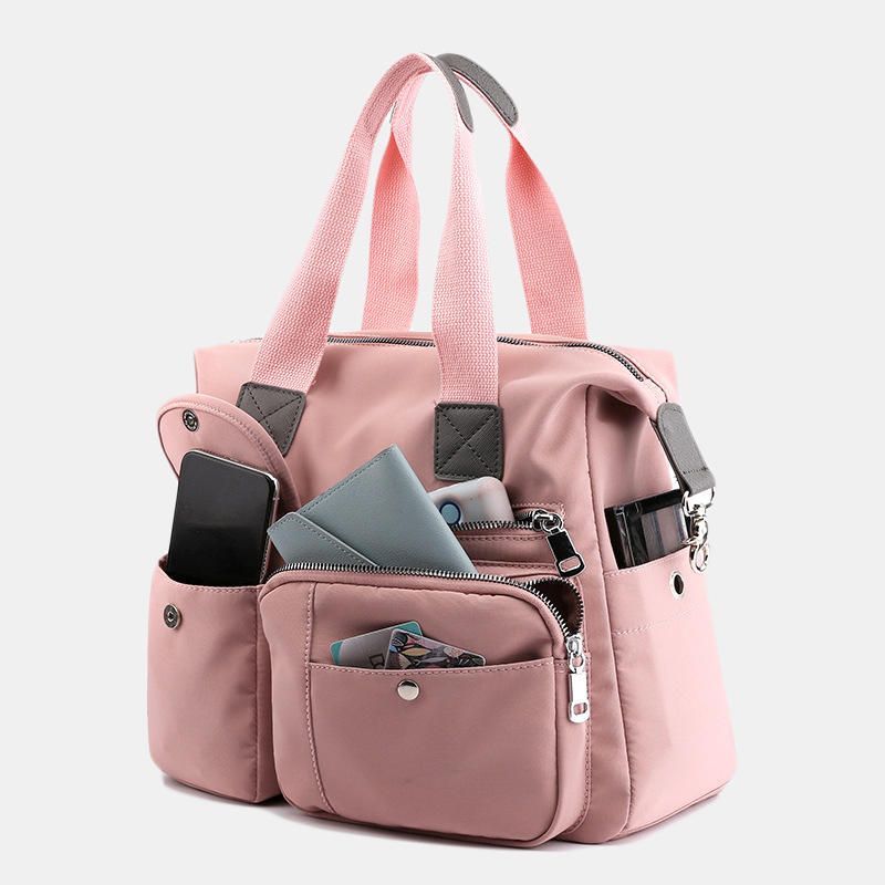 Bolso De Hombro De Gran Capacidad Impermeable De Nailon Para Mujer