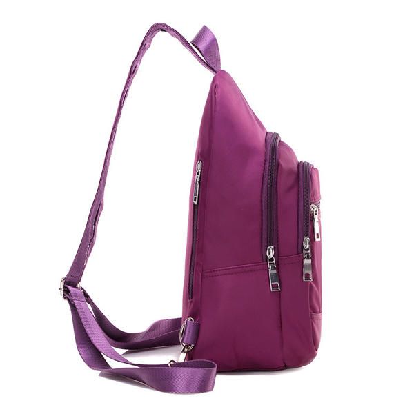 Bolso De Hombro Multiusos De Nailon Impermeable Mochila Paquete Diagonal De Pecho Bolso De Sarga