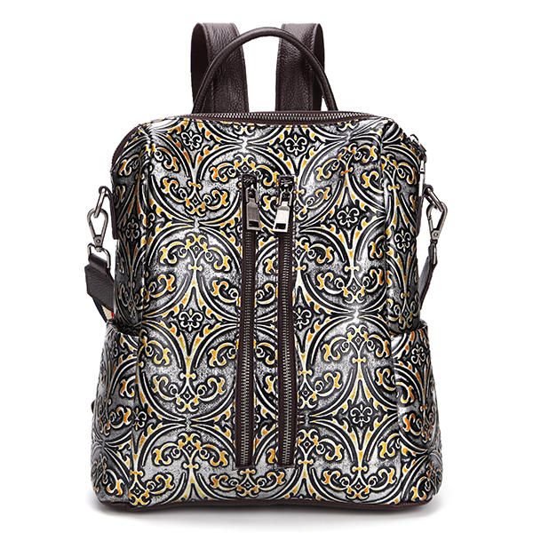 Bolso De Hombro En Relieve De Mochila De Color De Pincel Para Mujer