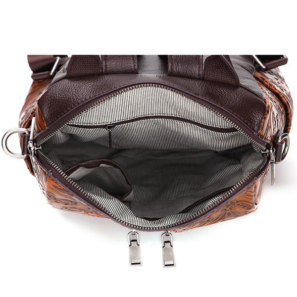 Bolso De Hombro En Relieve De Mochila De Color De Pincel Para Mujer