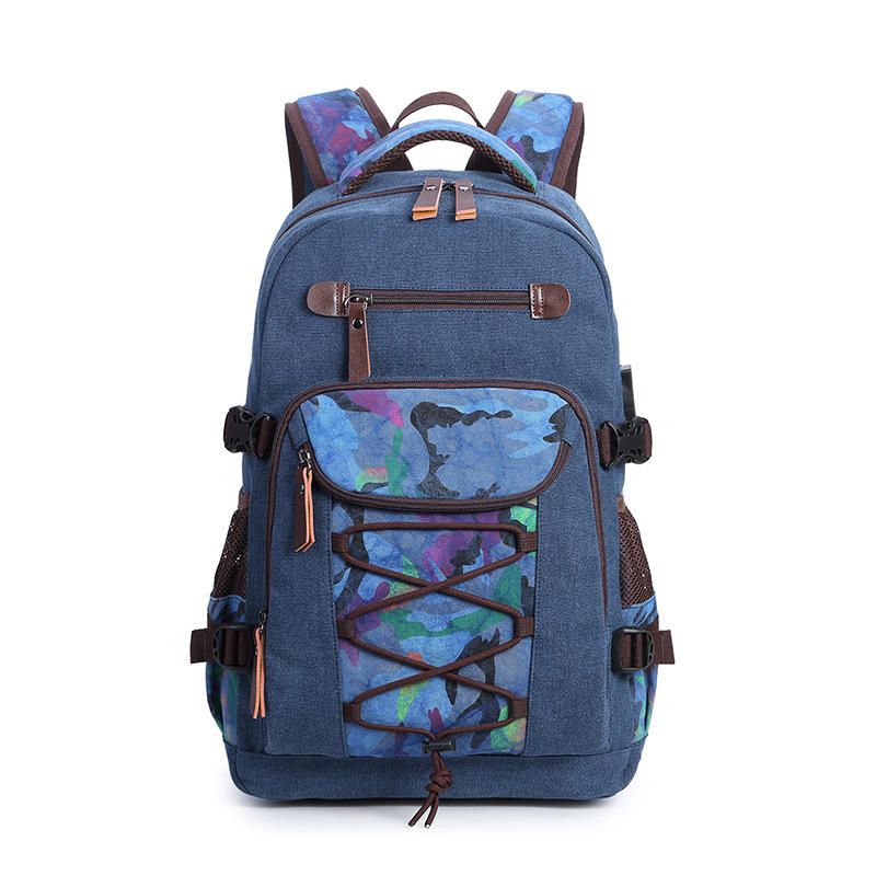 Bolso De Viaje De Lona De Diseñador Mochila Informal De Gran Capacidad