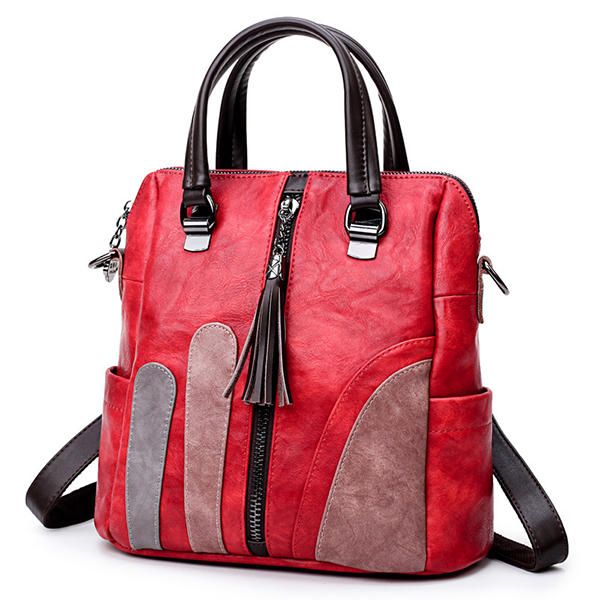 Bolsos Multifunción Para Mujer Bolsos De Hombro De Color Hit Mochila De Moda