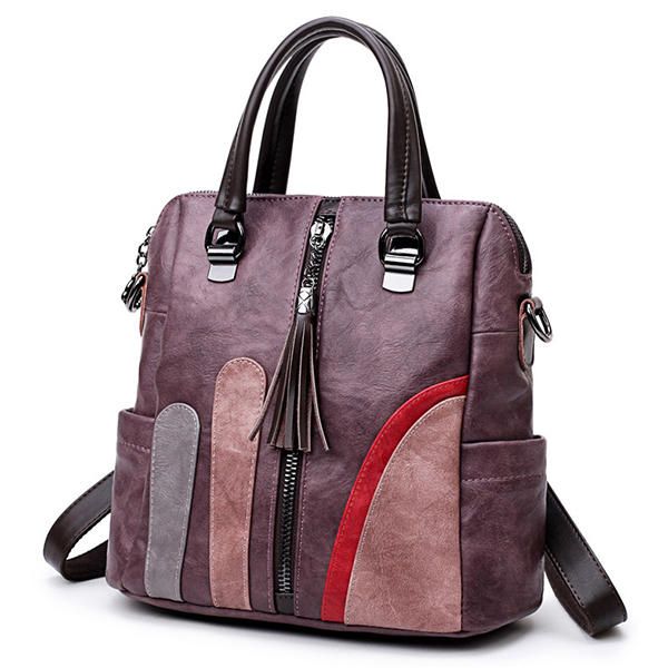 Bolsos Multifunción Para Mujer Bolsos De Hombro De Color Hit Mochila De Moda