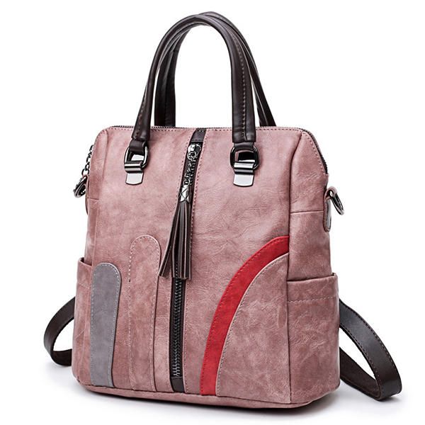 Bolsos Multifunción Para Mujer Bolsos De Hombro De Color Hit Mochila De Moda