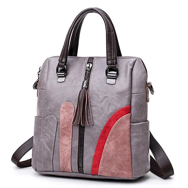 Bolsos Multifunción Para Mujer Bolsos De Hombro De Color Hit Mochila De Moda