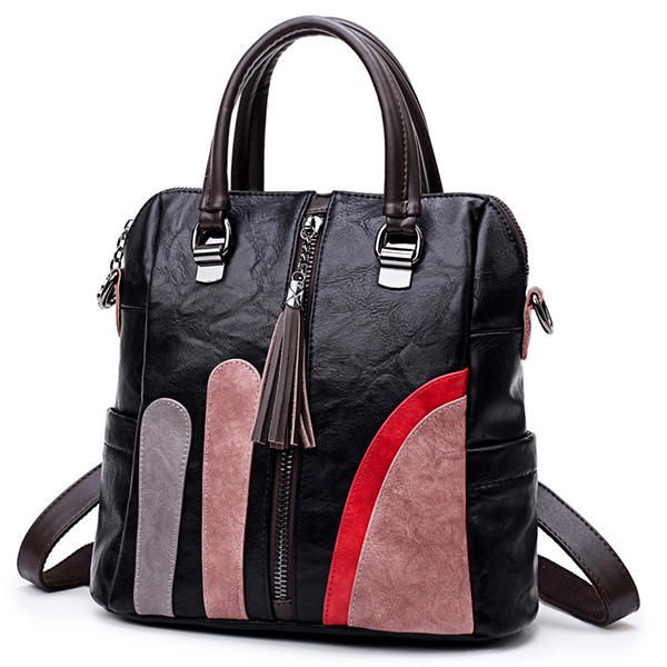 Bolsos Multifunción Para Mujer Bolsos De Hombro De Color Hit Mochila De Moda