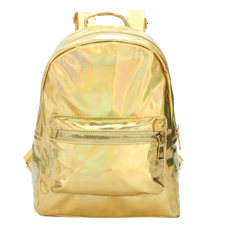 Chic Mujeres Láser Transparente Diseñador Holograma Mochila Escuela Tote Hombro