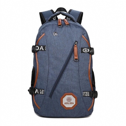 Hombre Boy 15.6 Pulgadas Mochila Escolar Informal Para Computadora Portátil